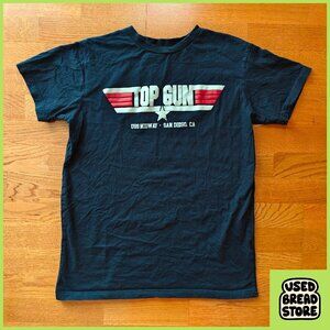 Top Gun USS Midway San Diego CA Tshirt Medium 100% Egyptian Cotton Retro Movie